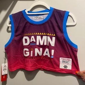Crop top “Damn Gina” Jersey size M!